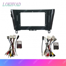 Car Radio Fascias Frame For Nissan Qashqai J11 X-Trail Rogue T32 2013-2017 10 inch 2DIN Stereo Panel Harness Wire Canbus Decoder