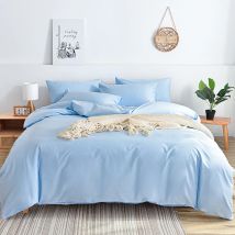 Kuup Queen-Size-Bettbezug, matt, hautfreundlich, farbiges Bettwäsche-Set mit Blumenzweig-Design, hochwertiger Bettbezug