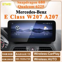 2024 neue Qualcomm 6225 Snapdragon 680 Andorid 13 Auto Multimedia-Player Für Mercedes Benz E Klasse W207 A207 CarPlay AUTO GPS Navi