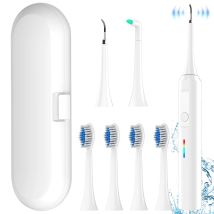Scaler per pulitore dentale ad ultrasuoni 3 in 1, rimozione tartaro dentale Spazzolino elettrico Spazzolino interdentale Detergente per denti per igiene orale