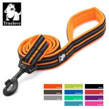 Truelove correa suave para mascotas malla de nailon reflectante acolchada cachorro grande perro o gato entrenamiento para caminar 11 colores 200cm TLL2112 Dropshipping