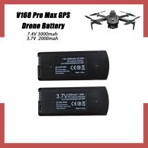 V168 PRO Max Drone Battery 7.4V 3000mAh 3.7V 2000mAh V168 8K 5G GPS Rechargeable Lipo Battery Pack RC Quadcopter Accessories