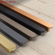 Moderner Schrankgriff mit einfacher Länge aus Aluminiumlegierung für Küchenschränke Schubladenknöpfe Schrankschränke Möbelbeschläge Türknöpfe
