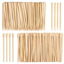 100Pcs Drewniany sztyft do depilacji Wosk do twarzy Sztyft do depilacji Aplikator do brwi Gładki