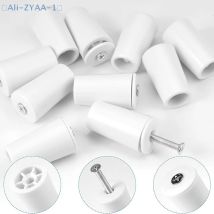 【ZYAA-1】8pcs White Plastic Blind Stoppers Smooth Compact Roller Shutter Repair Curtains Accessories Window Blind Stopper Parts