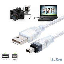 Cavo adattatore iLink maschio a Firewire IEEE 1394 4 pin maschio da 1,5 M/5 piedi Cavo firewire 1394 per SONY DCR-TRV75E DV