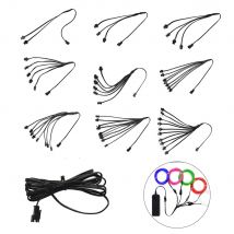 Złącze rozdzielające przewód EL 2-pinowe 1 na 2 3 4 5 6 7 8 9 10-drożne Kabel LED Neon Światło Okablowanie Akcesoria do lamp
