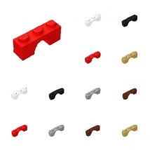 50 Stück 4490 Ziegelbogen 1x3 Brücke Stadtansicht Dekorieren DIY Teile kompatibel alle Marken Partikel Spielzeug für Kinder