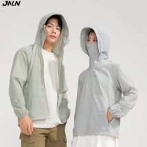 JNLN Damen Herren Wasserdichter Anti-UV-Windbreaker Camping Klettern Trekking Wanderjacke Unisex Schnelltrocknender Sonnenschutzmantel