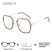 JMISUS Frauen Metall Brillen Platz Progressive Optische Brillen Anti-Blau Licht Myopie/Hyperopie Brillen
