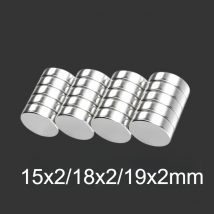 15x2/18x2/19x2mm – Verschiedene Spezifikationen runder Minimagneten, weit verbreitet für Kunsthandwerk, Whiteboards und Werkzeugaufbewahrung