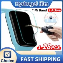 3-18PCS Pellicola salvaschermo per Xiaomi Mi Band 9 Pellicola idrogel attiva Anti-graffio Protezione protettiva per schermo a copertura totale Non in vetro