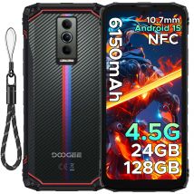 DOOGEE Blade10 Telefono robusto Android 15 Gemini AI 10,7 mm Batteria ultrasottile 6150 mAh Schermo da 6,56 pollici Widevine L1 Cellulare