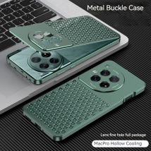 Für One Plus 12, Metall-Handyhülle mit Wärmeableitung, One Plus 13, ultradünn, stoßdämpfend, Sturzschutz, schützt die Rückseite