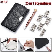25-in-1-Reparaturwerkzeug-Set, 1 Set, Präzisions-Schraubendreher-Set, kleines Schraubendreher-Set, Stern-/Y-Typ-/Flachblatt-/Dreiecksschraubendreher F