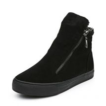 Winter Schneeschuhe Frauen Winters chuhe Reiß verschluss warm Plüsch kalt Winter Mode flache Baumwolle Marke Damen Knöchel Botas schwarz