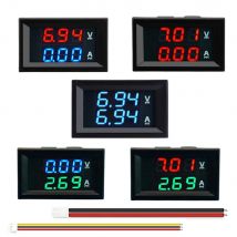 DC0-100V 10A LED cyfrowy woltomierz amperomierz samochód motocykl napięcie miernik prądu detektor napięcia Tester Panel monitora