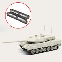 1Set Scala 1/72 Carro Armato Pista Modello 3D Stampato Sostituire Piste Kit Leopard 2A4/A7 MBT Accessori Serbatoio per MENG 72-002/72-009