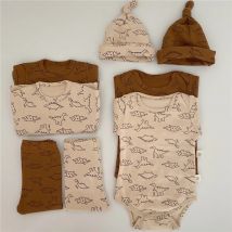 Mode Dinosaurier Gedruckt Säuglings Kleidung Sets Baumwolle Langarm Top + Leggings Baby Jungen Homewear Outfits