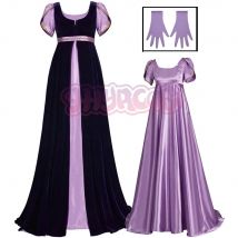 Regency Cosplay Dress Dance Party Vintage Victorian Ball Costume Jane Austen Skirt Women Dress Cosplay Empire Gown Halloween