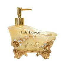 European Liquid Soap Bottle Resin Bathtub Shape Bathroom Sanitizer Bottles Shampoo Shower Gel Wristband Dispenser Accessories
