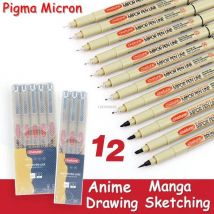 Sakura Pigma Micron Zeichenstifte Ar Marker Fineliner Hakenlinie Nadelstift für Anime Manga Skizze Zeichnung Skizzieren Technik