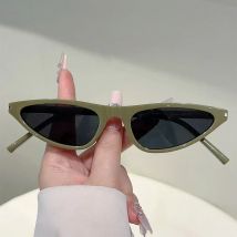 GM LUMIAS Dreieck-Sonnenbrille für Damen, 2025, modisch, Katzenauge, dekorative Farbtöne, trendiges Markendesign, lässige Outdoor-Sonnenbrille