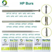 Frese dentali in carburo di tungsteno Punte per trapano per odontoiatria a bassa velocità Fragole dentali HP 2,35 mm per materiali dentali da laboratorio