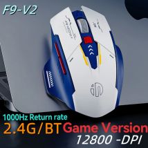 Inphic  F9 Mecha Edition Wireless Mouse Silent  Rechargeable  Mouse Type-C  LED Light Mouse For  Computer  Laptop Office Gaming