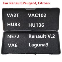 LiShi 2 in 1 VA2T VA2 HU83 NE72 VAC102 HU136 VA6 für Renault V.2 Laguna3 Schlosser Werkzeuge Für Renault, Citroen Peugeot auto schlüssel