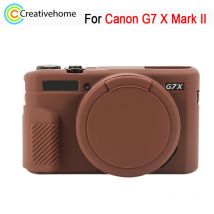Funda de silicona suave de alta calidad para Canon PowerShot G7 X Mark II / G7X II/G7X2, carcasa protectora de cámara con cubierta de lente