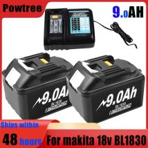 BL1860 batteria agli ioni di litio da 9000mah per batteria Makita 18V BL1860B BL1840 BL1850 BL1830 BL1860B LXT 400 batteria per utensili in polvere