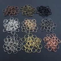 200 teile/los 3/4/5/6/7/8/10/12mm Metall DIY Schmuck Erkenntnisse Offene Einzelne Schleifen Biegeringe & Split Ring für die herstellung