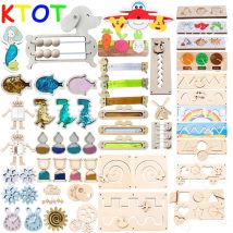 Beschäftigt Bord Diy Material Zubehör Montessori Lehrmittel Baby Frühe Bildung Lernen Fähigkeiten Spielzeug Teil Holz Brettspiele