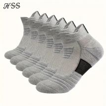 HSS 6/3/1 Paar neue Männer Sport Laufen Fitness Flug kurze Röhre Socken Damen Handtuch unten Basketball Socken einfarbig schwarze Socken
