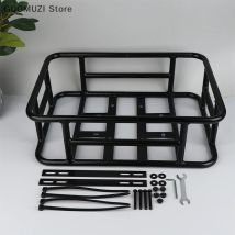 Rear Bike Basket Bicycle Cargo Rack Bag Large Capacity E-Bike Basket Bike Baskets Rear Removable Metal Rack For Most Bike