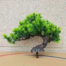 Simulation Welcoming Pine Bonsai Desktop Decor Simulation Plant Small Potted Living Room Green Plant Decoration Ornaments