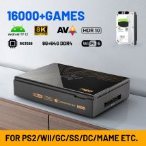 Kinhank Super Console X5 PRO Retro konsola do gier wideo RK3588 8GDDR4 z dyskiem 4T HDD 16000+ gier Plug and Play dla PS2/PS1/SS/DC/N64