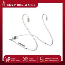 BGVP M4 am Hals montiertes Bluetooth5.4-Kopfhörerkabel MMCX/0,78 mit Mikrofon, kompatibel mit Vollformat-Dekodierung LDAC/Aptx/Aptx HD/AAC/SBC/