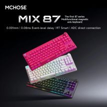 Mchose Mix87 Tastiera magnetica Swtich Tastiera da gioco cablata 8K + 256K Esport 0,08 ms Accessori per giocatori personalizzati per e-sport a bassa latenza