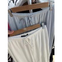 Neue süße gerade Hose für Frauen Sommer Frühling Baumwolle Homewear Hose weibliche Kordel zug einfarbig aushöhlen Freizeit hose