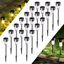 10/20/30PACK Lampada da giardino solare Lampada da esterno impermeabile a LED ad energia solare Decorazione Lanterna stradale per passerella Cortile Patio