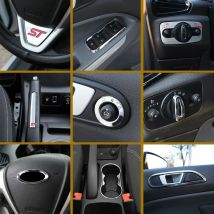Per Ford Fiesta MK7 2009-2016 Maniglia interna della porta telaio finestra di sollevamento copertura decorativa Interruttore Pulsante Trim Adesivo Accessori