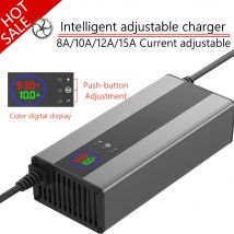 48V 58.4V 72V 60V 67.2V 84V 87.6V Li-ion LiPo Lifepo4 Lithium Battery Charger Curren Adjust 10A 5A Fast Charge 16S 20S 24S parts