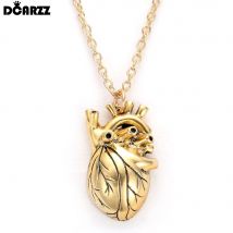 DCARZZ Heart Pendant Necklace Medical Gift Women Choker Initial Anatomy Haart Necklace For Doctor Nurse Jewelry
