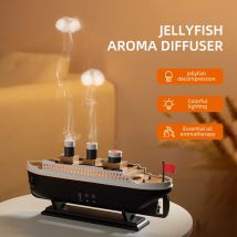 Retro Schiff Luftbefeuchter Ultraschall Aromatherapie Diffusoren Nebel Maker Duft Ätherisches Öl Aroma Difusor Fernbedienung