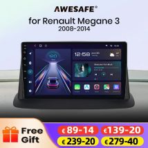 AWESAFE Wireless CarPlay Android Auto Autoradio per Renault Megane 3 Fluence Samsung SM3 2008 2009 2010 2011 2011 2012 2013 2014