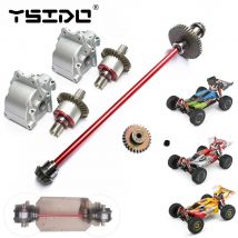 Upgrade-Teile Wltoys 124019 124018 124016 124017 144001   1/12 1/14 RC Auto Metall Hauptzentrale Achse Antriebswelle Differentialgetriebe