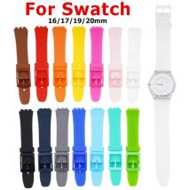 Cinturino per orologio in silicone 16mm 17mm 19mm 20mm per Swatch cinturino in gomma colorata impermeabile uomo donna cinturino sportivo accessori braccialetto