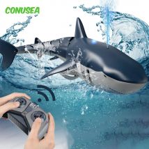 Smart Rc Shark whale Spray wodne zabawki zdalnie sterowany łódź statek podwodny roboty ryby zabawki elektryczne dla dzieci chłopcy dziecko dzieci